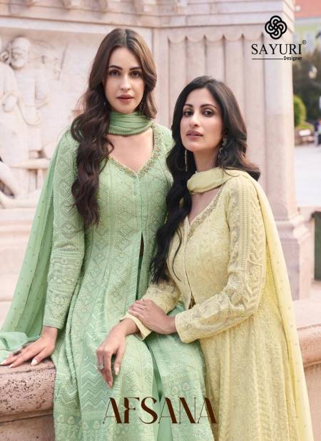 Afsana By Sayuri Designer Georgette Readymade Suits Orders In India